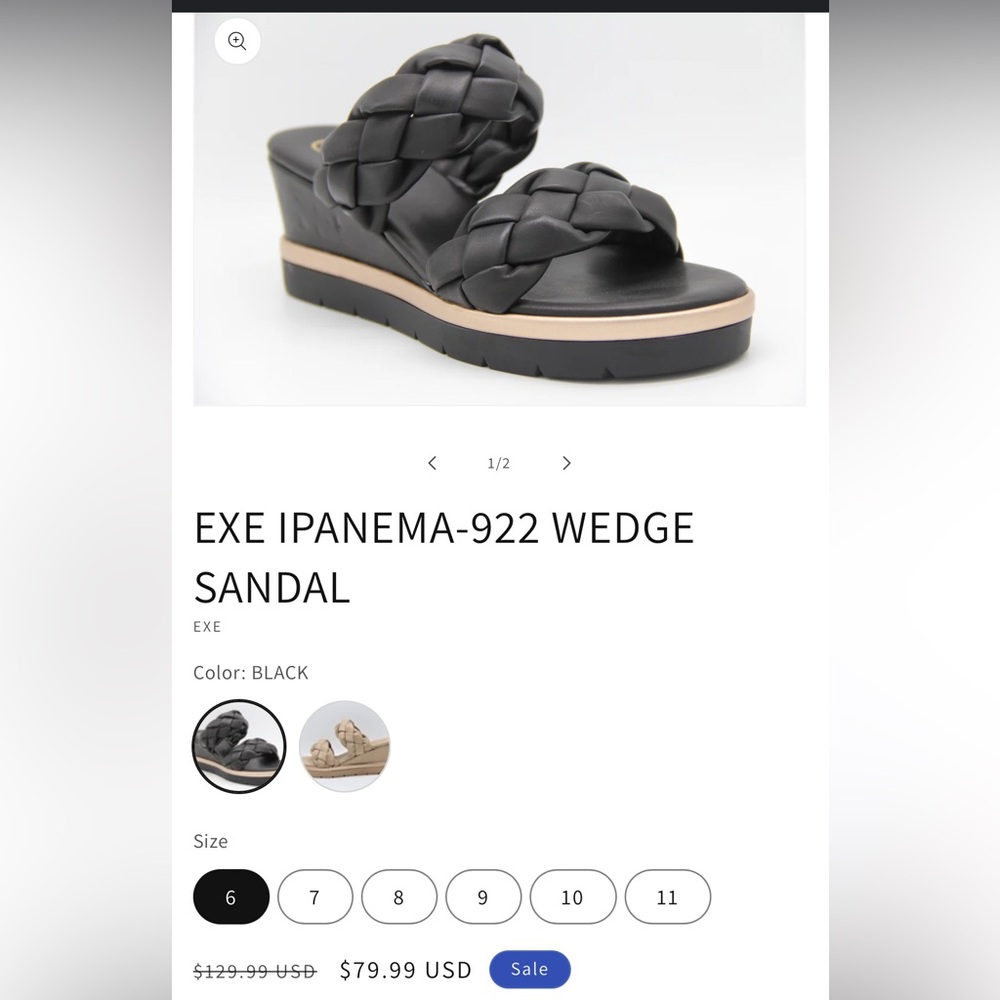 Exé platform sandal
